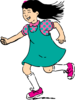 Running Girl Clip Art